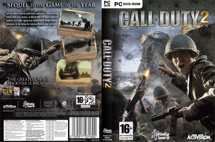 Cấu hình yêu cầu để chơi game Call Of Duty 2 rất nhẹ
