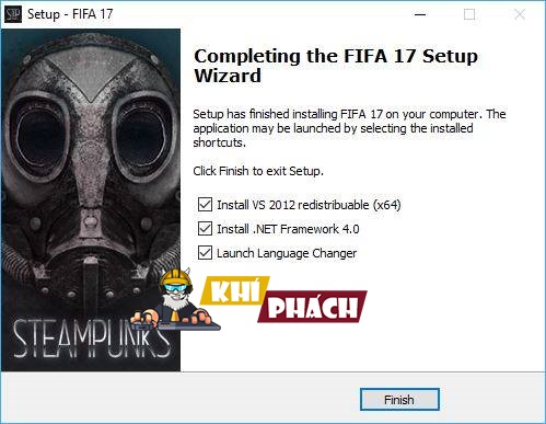 Cài đặt phần mềm yêu cầu để chơi Fifa 17 nhé