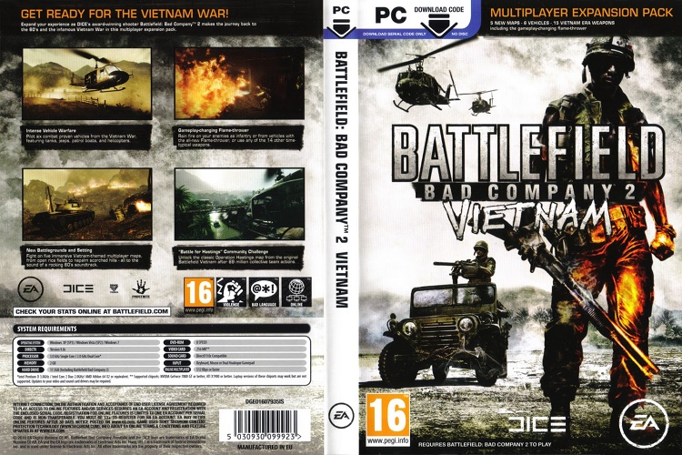 Cấu hình để chiến Battlefield Bad Company 2 Vietnam full cho PC đây