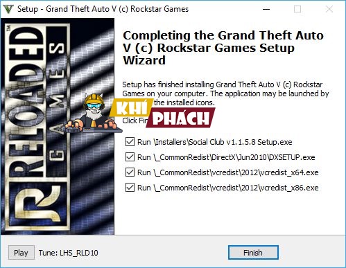 Cài đặt phần mềm yêu cầu để chơi GTA V