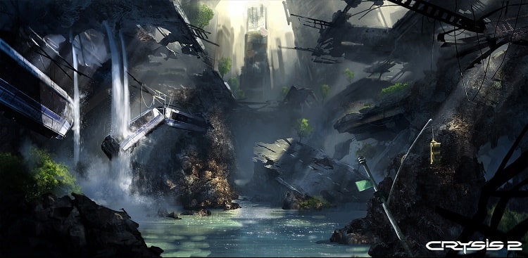 Bối cảnh hoang tàn trong Crysis 2