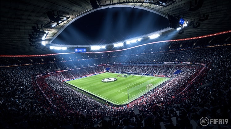 Sân bóng đầy cuồng nhiệt trong Fifa 2019