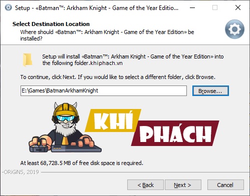 Hướng dẫn cài đặt game Batman Arkham Knight