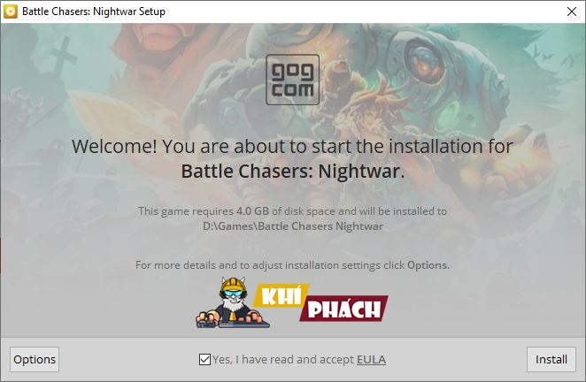 Cách cài đặt game Battle Chasers: Nightwar Full