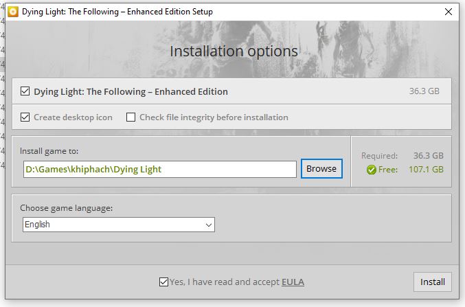 Hướng dẫn cài đặt Dying Light Full cho PC
