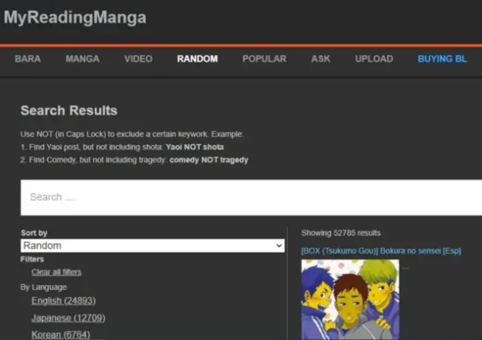 My reading manga - Giao diện trực quan, dễ làm quen ngay từ lần đầu My reading manga - Giao diện trực quan, dễ làm quen ngay từ lần đầu