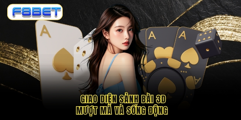 Giao diện sảnh bài 3d mượt mà và sống động